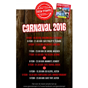 Agenda Carnaval 2016